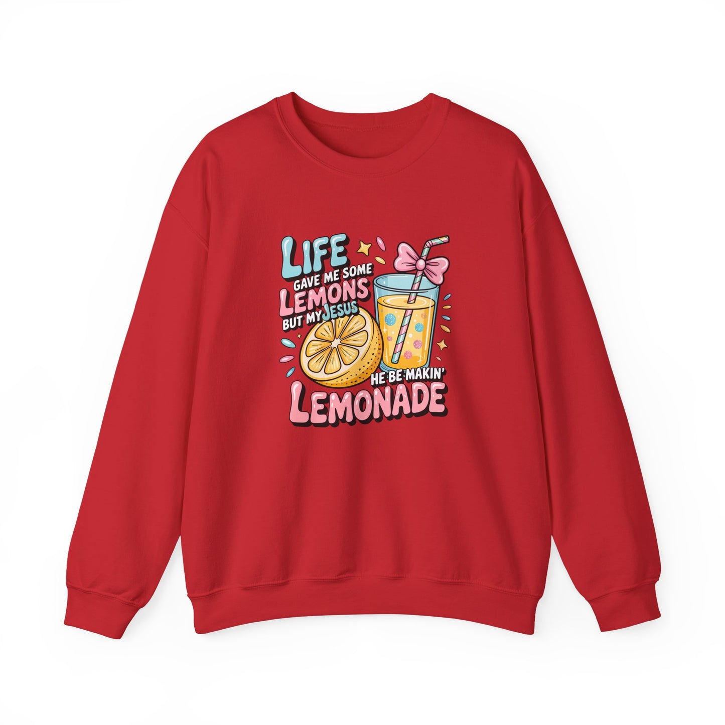 Life Gave Me Lemons But My Jesus He Be Makin' Lemonade Sweatshirt | Christian Sweatshirt | Forrest Frank Inspired Crewneck | Faith Graphic Pullover | Cute Christian Gift