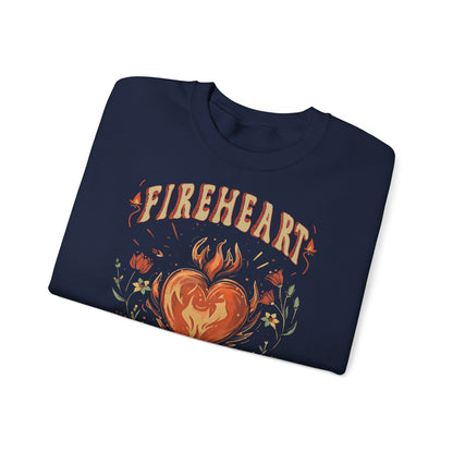 Fireheart Sweatshirt | Throne of Glass Inspired Crewneck | Fantasy Bookish Gift | Romantasy Reader Sweatshirt