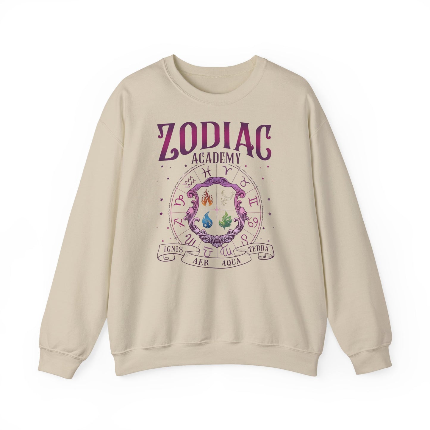 Zodiac Academy Elements Sweatshirt | Fantasy Book Lover Crewneck | Romantasy Reader Gift | Zodiac Academy Inspired Cozy Pullover | Booktok Sweatshirt