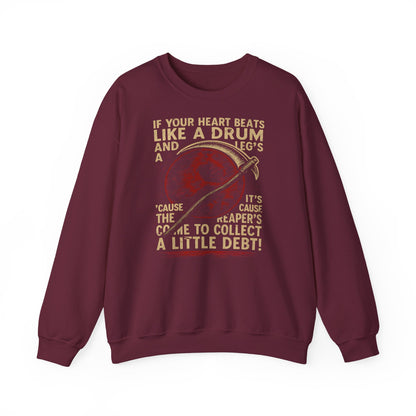 Red Rising "If Your Heart Beats Like a Drum" Sweatshirt | Reaper Quote Crewneck | Sci-Fi Fantasy Book Lover Gift | Howler Inspired Pullover
