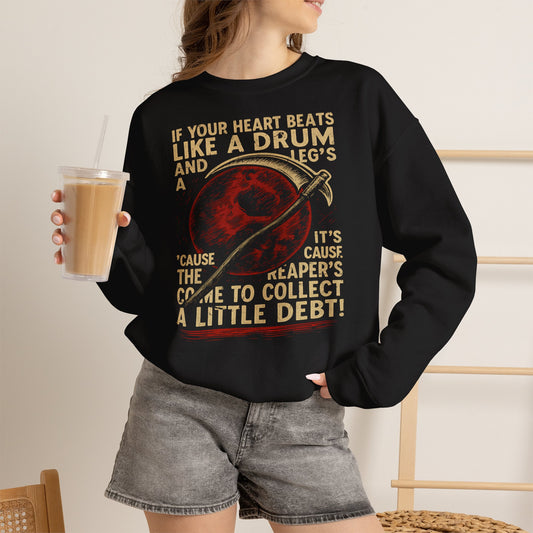Red Rising "If Your Heart Beats Like a Drum" Sweatshirt | Reaper Quote Crewneck | Sci-Fi Fantasy Book Lover Gift | Howler Inspired Pullover