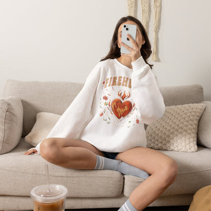 Fireheart Sweatshirt | Throne of Glass Inspired Crewneck | Fantasy Bookish Gift | Romantasy Reader Sweatshirt