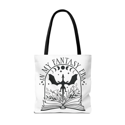 In My Fantasy Era Tote Bag | Dragon Book Lover Bag