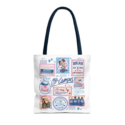 Off Campus Inspired Tote Bag | Hockey Romance Book Lover Tote | Briar U Fan Gift | College Romance Reader Bag | Bookish Market Tote