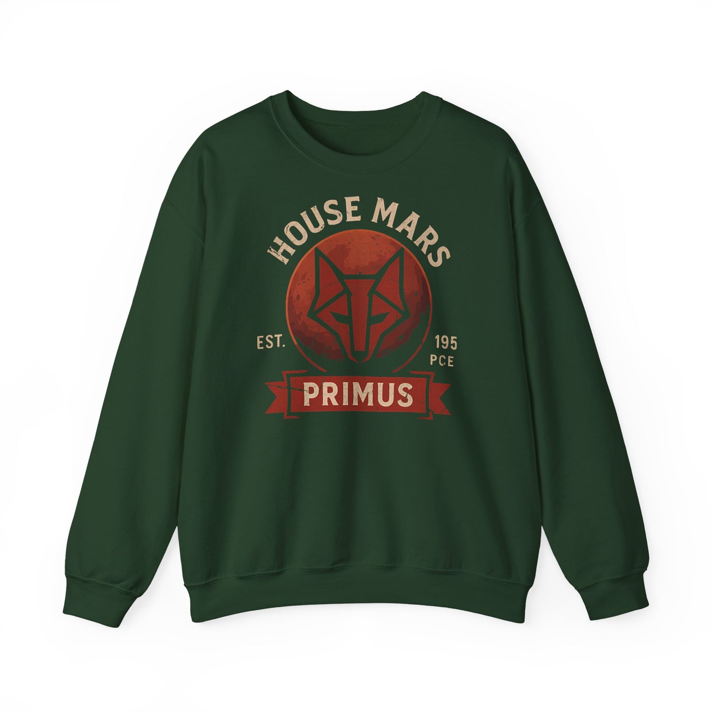 House Mars Primus Sweatshirt | Red Rising Inspired Crewneck | Howler Fan Gift | Sci-Fi Book Lover Sweatshirt | Mars Society Pullover