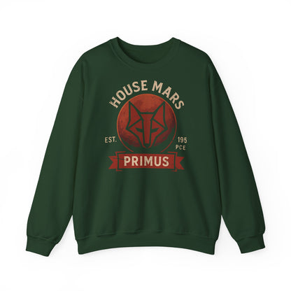 House Mars Primus Sweatshirt | Red Rising Inspired Crewneck | Howler Fan Gift | Sci-Fi Book Lover Sweatshirt | Mars Society Pullover
