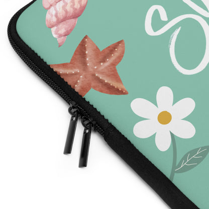 The Summer I Turned Pretty Laptop Sleeve | TSITP Laptop Sleeve | Cousins Beach Aesthetic with Shells & Daisies