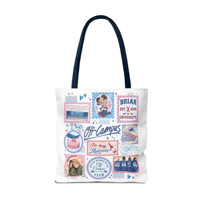 Off Campus Inspired Tote Bag | Hockey Romance Book Lover Tote | Briar U Fan Gift | College Romance Reader Bag | Bookish Market Tote