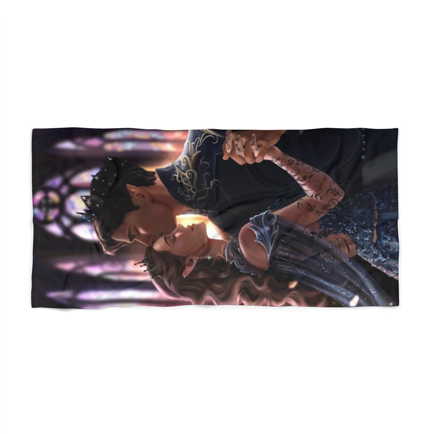 Rhysand and Feyre Beach Towel | ACOTAR Inspired Fae Fantasy Towel | Velaris Night Court Art | Bookish Gift for Sarah J Maas Fans