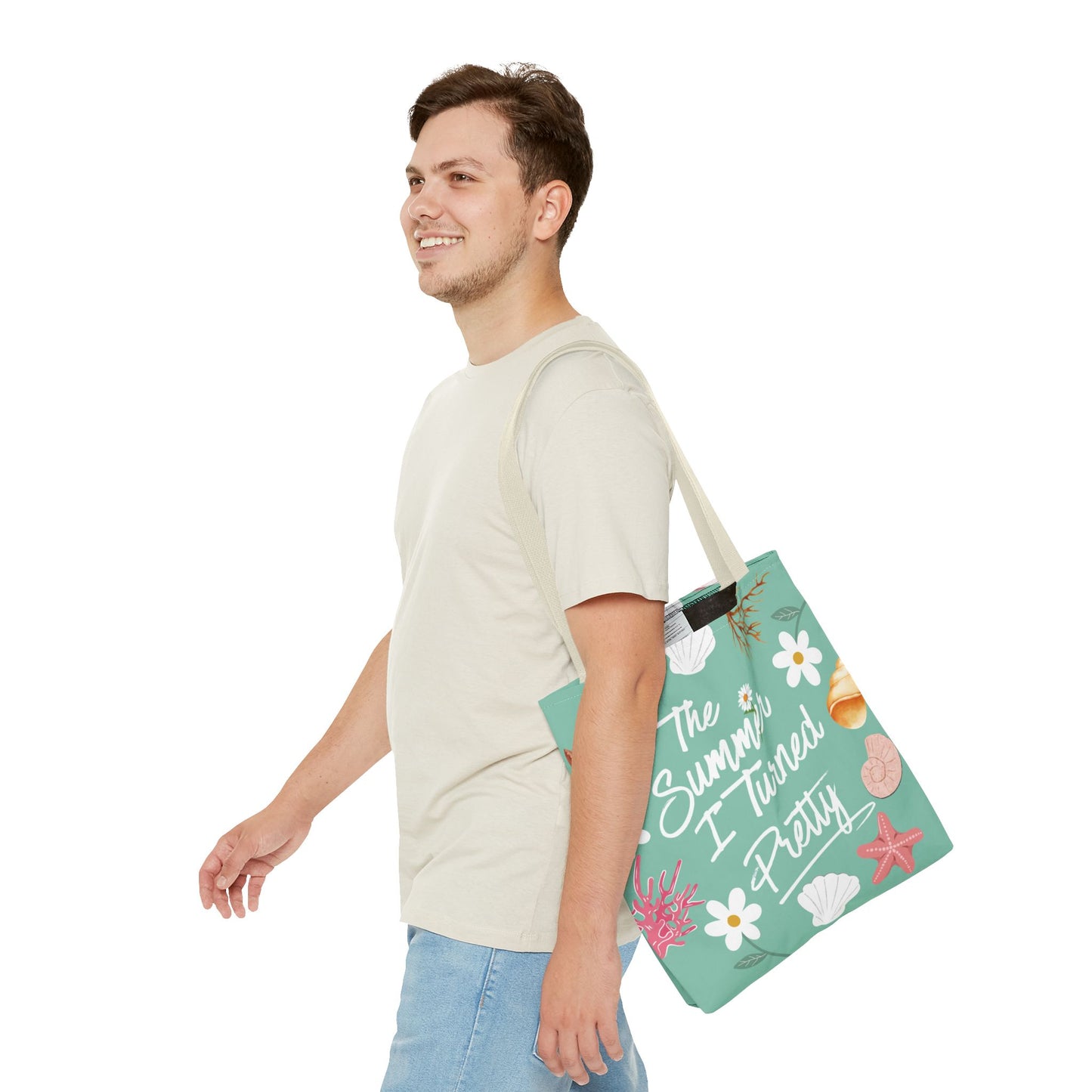 The Summer I Turned Pretty Tote Bag | SITP Tote Bag | Bookish Beach Bag | Cute Daisy & Seashell Tote | Book Lover Gift