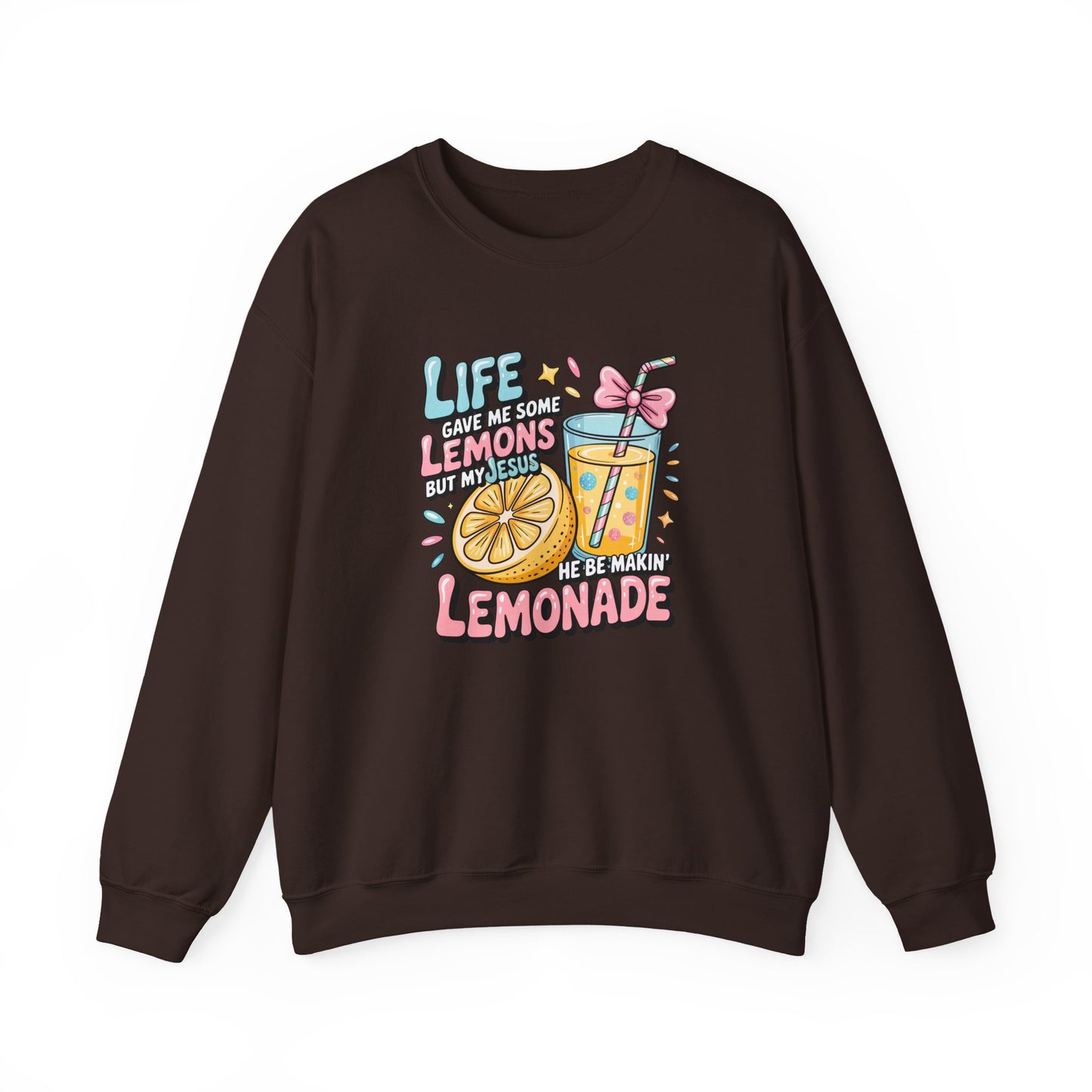 Life Gave Me Lemons But My Jesus He Be Makin' Lemonade Sweatshirt | Christian Sweatshirt | Forrest Frank Inspired Crewneck | Faith Graphic Pullover | Cute Christian Gift