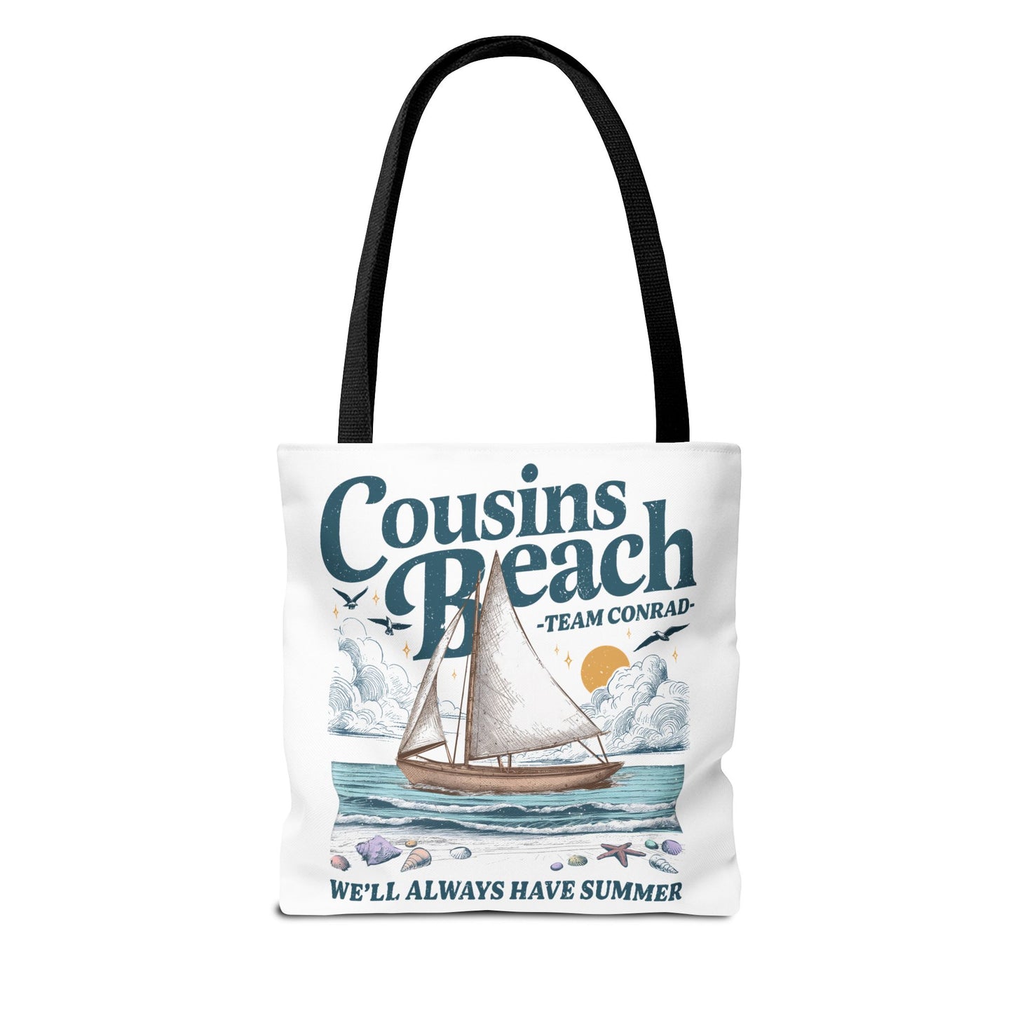 Summer I Turned Pretty | Cousins Beach Tote Bag | Team Conrad | Always Have Summer Sailboat Design