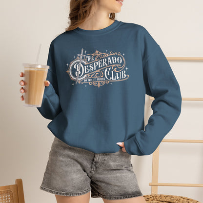 Desperado Club Sweatshirt | Dungeon Crawler Carl Inspired Crewneck | Bookish Fantasy Gamer Gift | Princess Donut Fan Sweatshirt