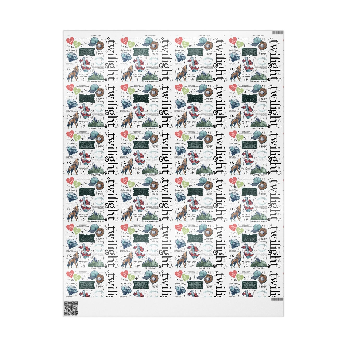 Twilight-Themed Wrapping Paper - Eco-Friendly Gift Wrap, Holiday Packaging, Art Print Gift Wrap, Birthday Wrap, Cute Gift Supplies