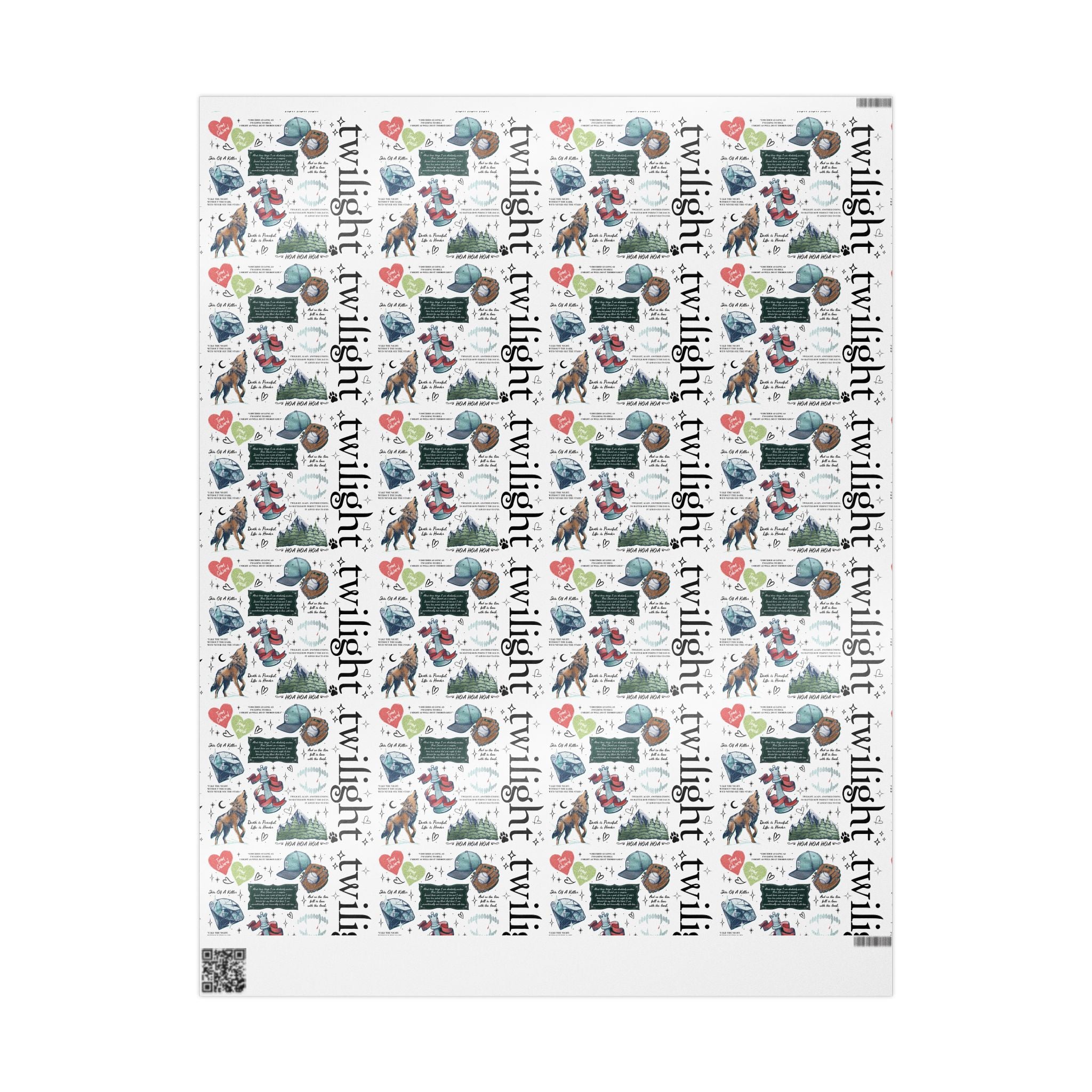 Twilight-Themed Wrapping Paper - Eco-Friendly Gift Wrap, Holiday Packaging, Art Print Gift Wrap, Birthday Wrap, Cute Gift Supplies