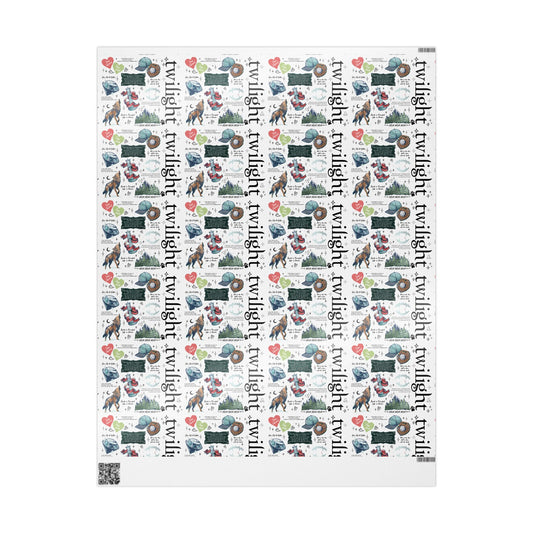 Twilight-Themed Wrapping Paper - Eco-Friendly Gift Wrap, Holiday Packaging, Art Print Gift Wrap, Birthday Wrap, Cute Gift Supplies