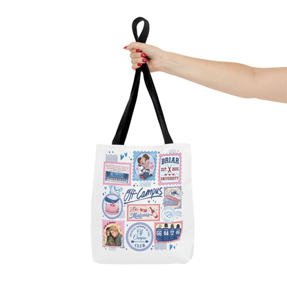 Off Campus Inspired Tote Bag | Hockey Romance Book Lover Tote | Briar U Fan Gift | College Romance Reader Bag | Bookish Market Tote