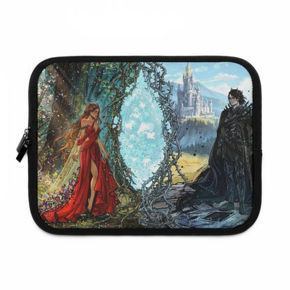 Lightlark Fantasy Laptop Sleeve | Isla & Grim | Enchanted Forest and Castle Design