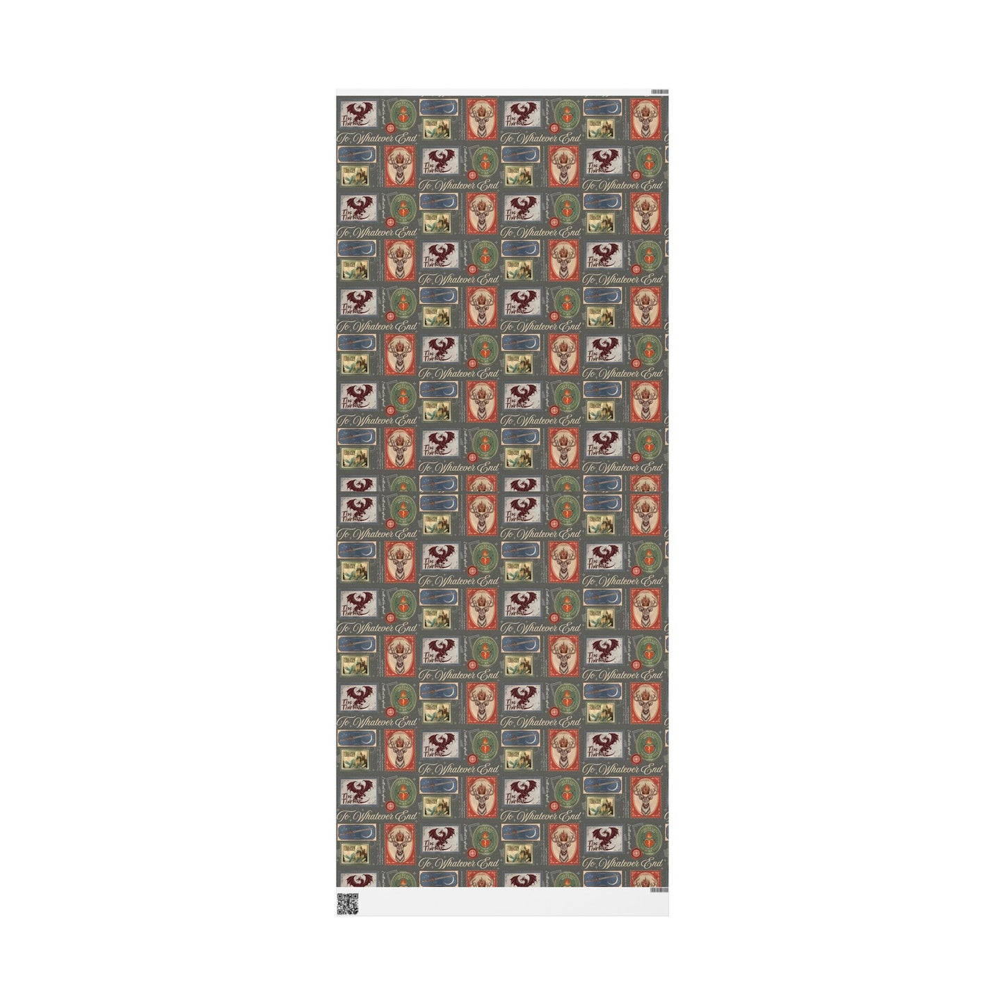 Throne of Glass Wrapping Paper | To Whatever End, Firehart | Fantasy Bookish Gift Wrap | Sarah J Maas Inspired
