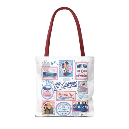 Off Campus Inspired Tote Bag | Hockey Romance Book Lover Tote | Briar U Fan Gift | College Romance Reader Bag | Bookish Market Tote