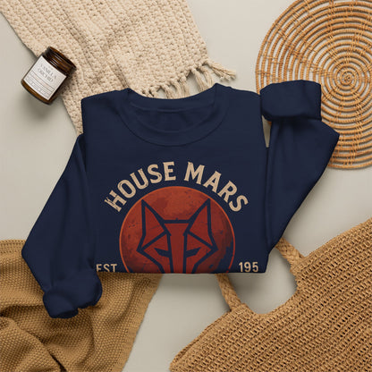House Mars Primus Sweatshirt | Red Rising Inspired Crewneck | Howler Fan Gift | Sci-Fi Book Lover Sweatshirt | Mars Society Pullover