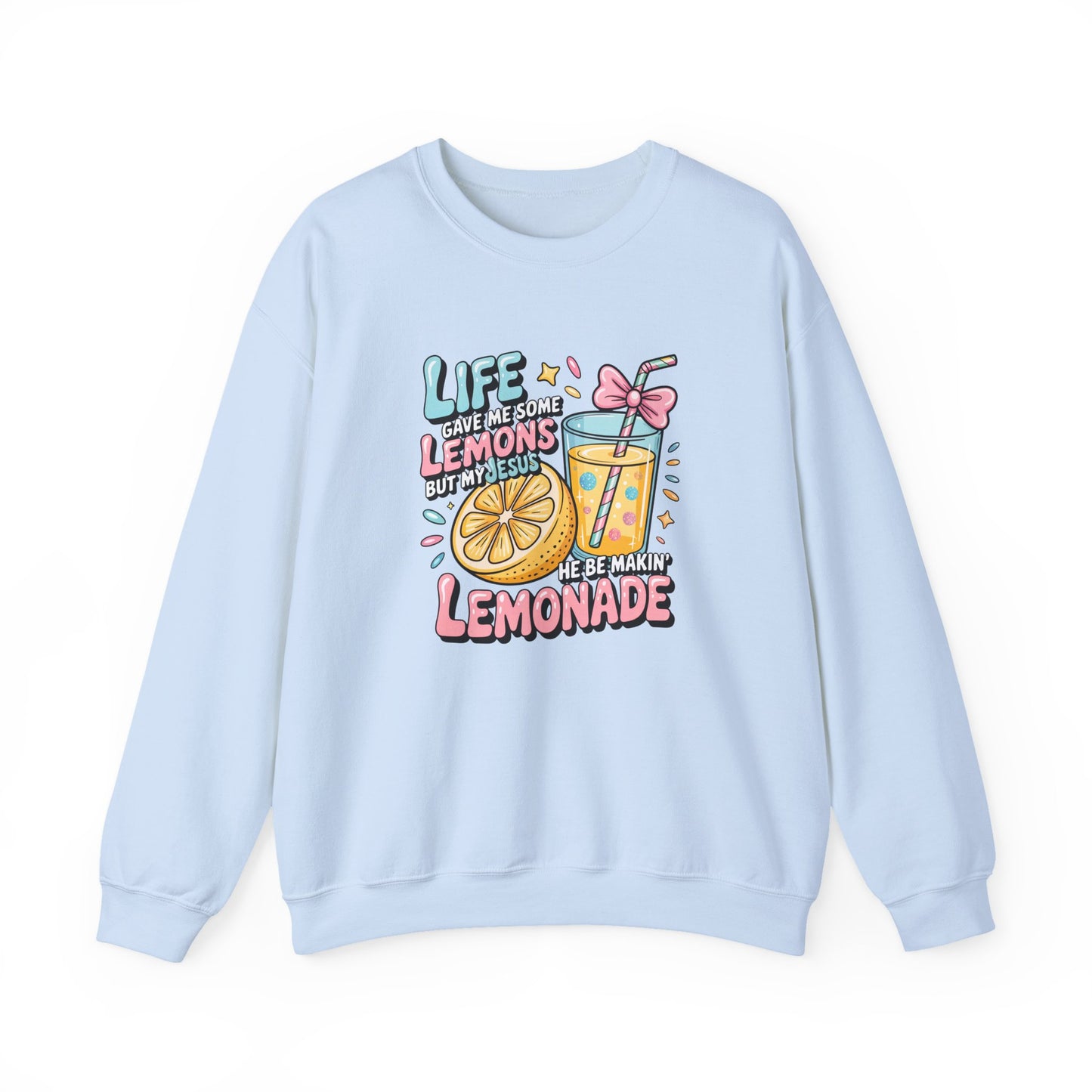 Life Gave Me Lemons But My Jesus He Be Makin' Lemonade Sweatshirt | Christian Sweatshirt | Forrest Frank Inspired Crewneck | Faith Graphic Pullover | Cute Christian Gift