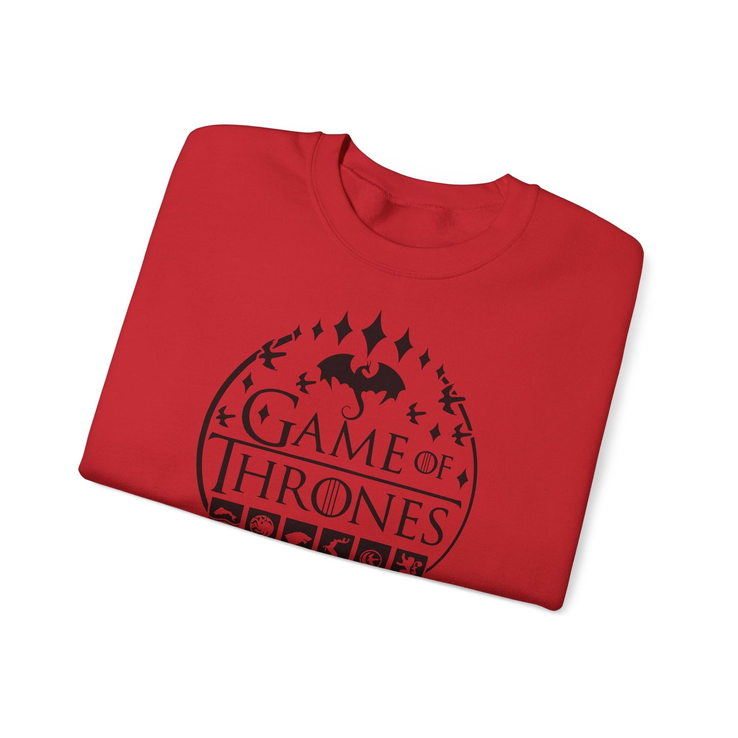 Game of Thrones Inspired Sweatshirt | Westeros Fantasy Crewneck | Dragon & Iron Throne Fan Gift | Unisex Cozy Bookish Sweatshirt
