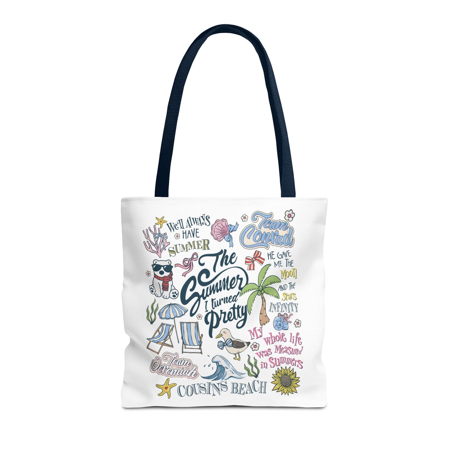 The Summer I Turned Pretty | Cousins Beach Tote Bag | Team Conrad & Jeremiah Bookish Bag