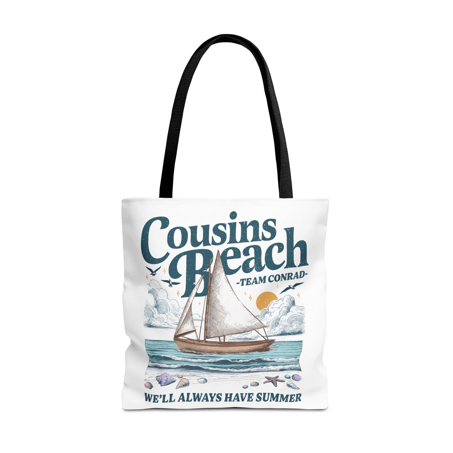 Summer I Turned Pretty | Cousins Beach Tote Bag | Team Conrad | Always Have Summer Sailboat Design