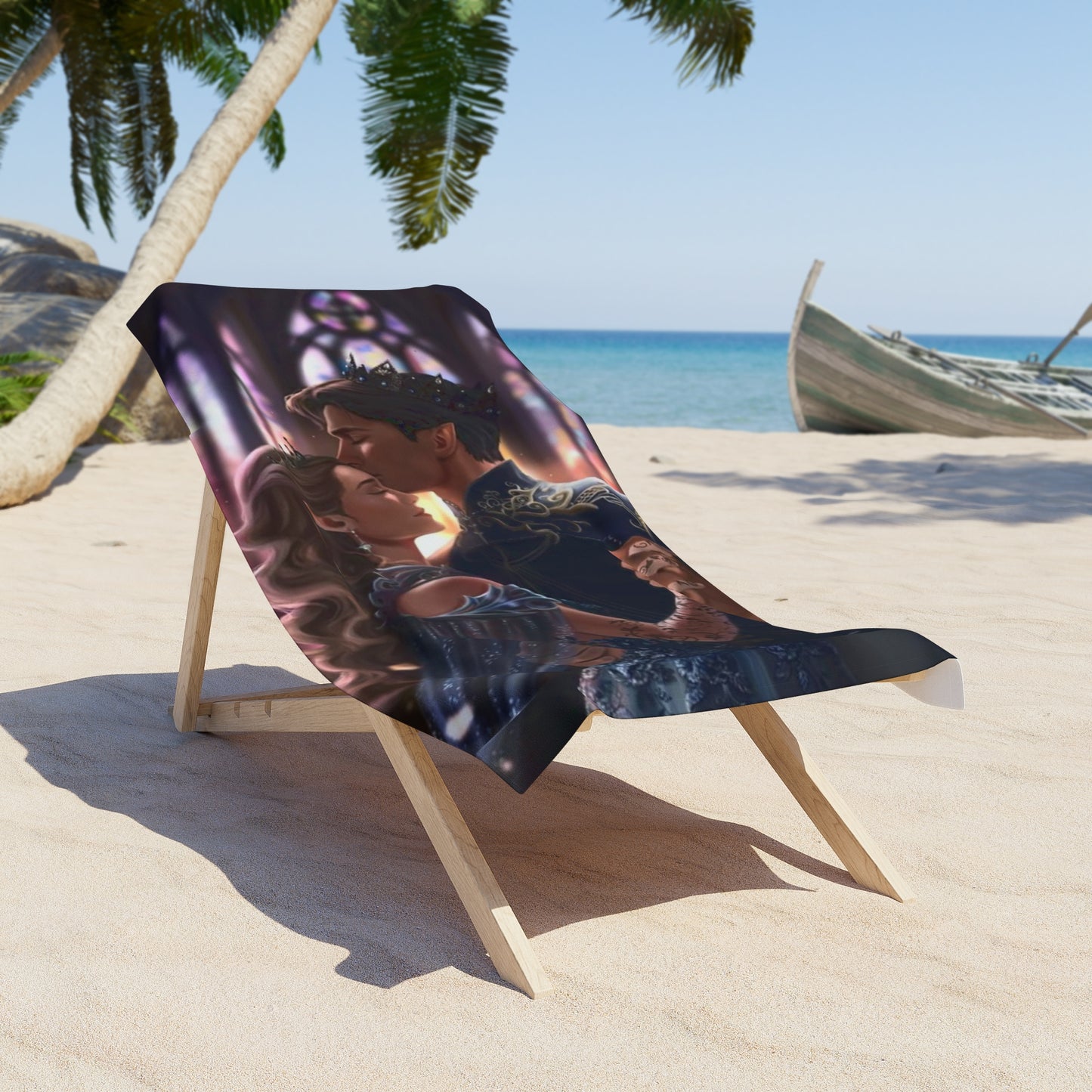 Rhysand and Feyre Beach Towel | ACOTAR Inspired Fae Fantasy Towel | Velaris Night Court Art | Bookish Gift for Sarah J Maas Fans