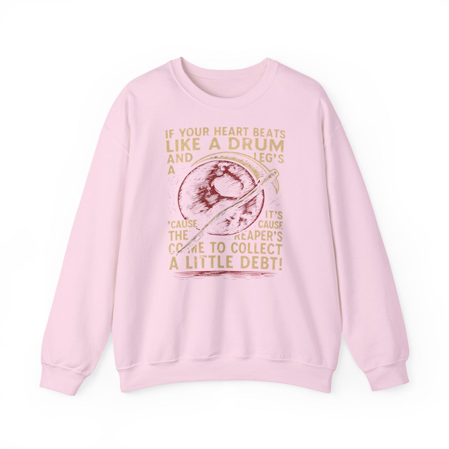 Red Rising "If Your Heart Beats Like a Drum" Sweatshirt | Reaper Quote Crewneck | Sci-Fi Fantasy Book Lover Gift | Howler Inspired Pullover