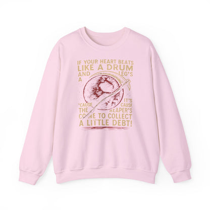 Red Rising "If Your Heart Beats Like a Drum" Sweatshirt | Reaper Quote Crewneck | Sci-Fi Fantasy Book Lover Gift | Howler Inspired Pullover
