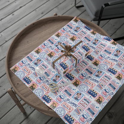 Off Campus Inspired Wrapping Paper | Hockey Romance Gift Wrap | Briar U Book Lover Wrapping Paper | College Romance Reader Gift