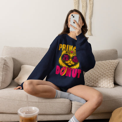 Princess Donut "This Is an Outrage!" Sweatshirt | Dungeon Crawler Carl Inspired Crewneck | Princess Donut Fan Gift | Funny Cat Sweatshirt