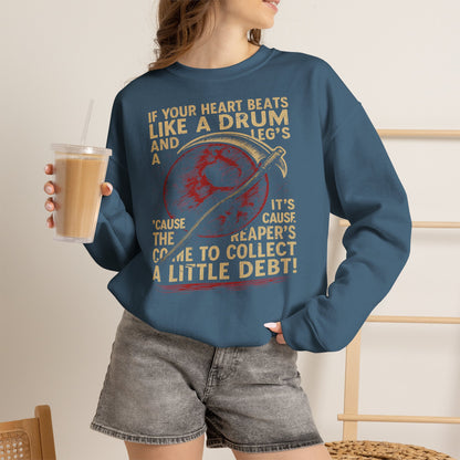 Red Rising "If Your Heart Beats Like a Drum" Sweatshirt | Reaper Quote Crewneck | Sci-Fi Fantasy Book Lover Gift | Howler Inspired Pullover