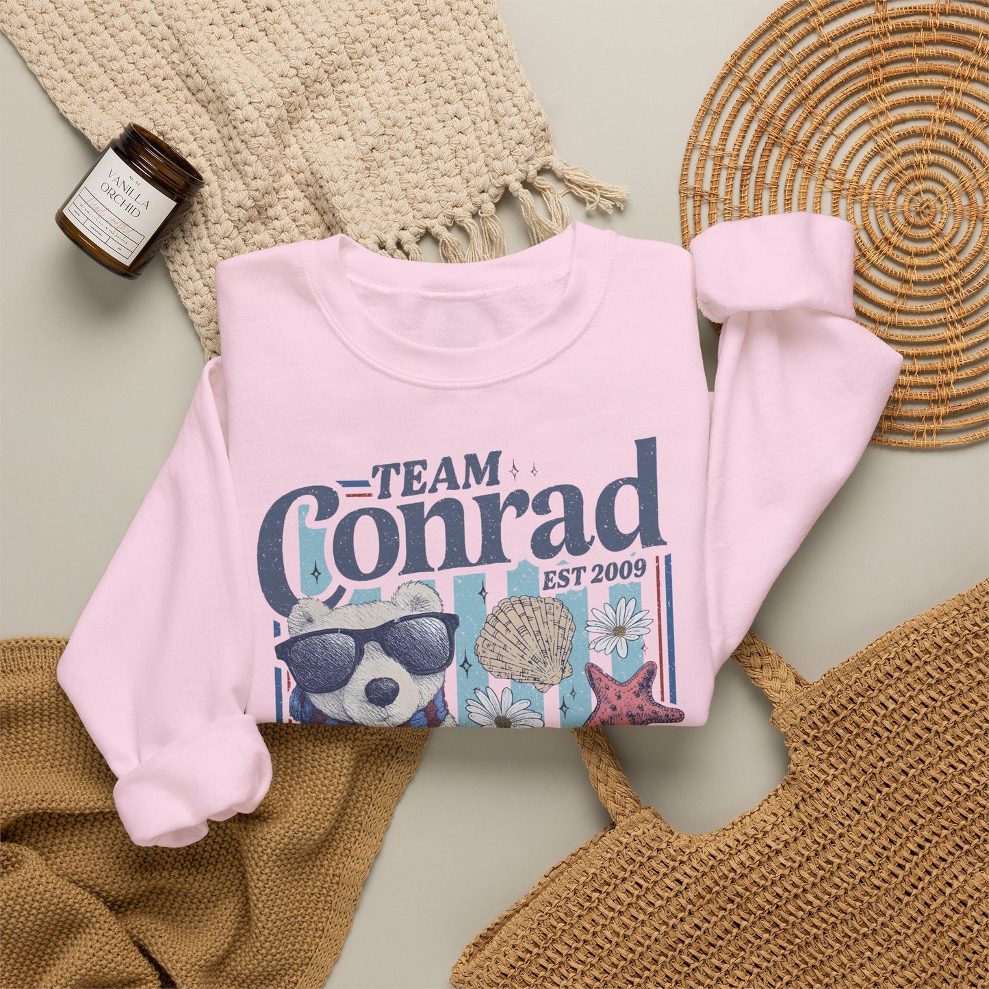 Team Conrad Sweatshirt | Cousins Beach Retro Sweatshirt | Summer I Turned Pretty Inspired Crewneck | Beach Romance Bookish Gift