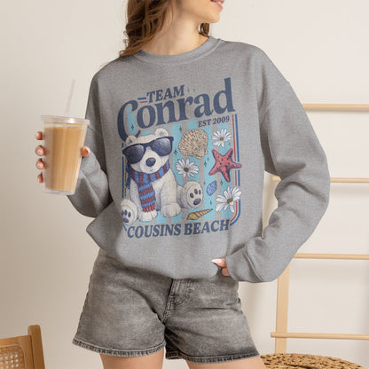 Team Conrad Sweatshirt | Cousins Beach Retro Sweatshirt | Summer I Turned Pretty Inspired Crewneck | Beach Romance Bookish Gift