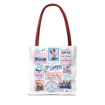 Off Campus Inspired Tote Bag | Hockey Romance Book Lover Tote | Briar U Fan Gift | College Romance Reader Bag | Bookish Market Tote