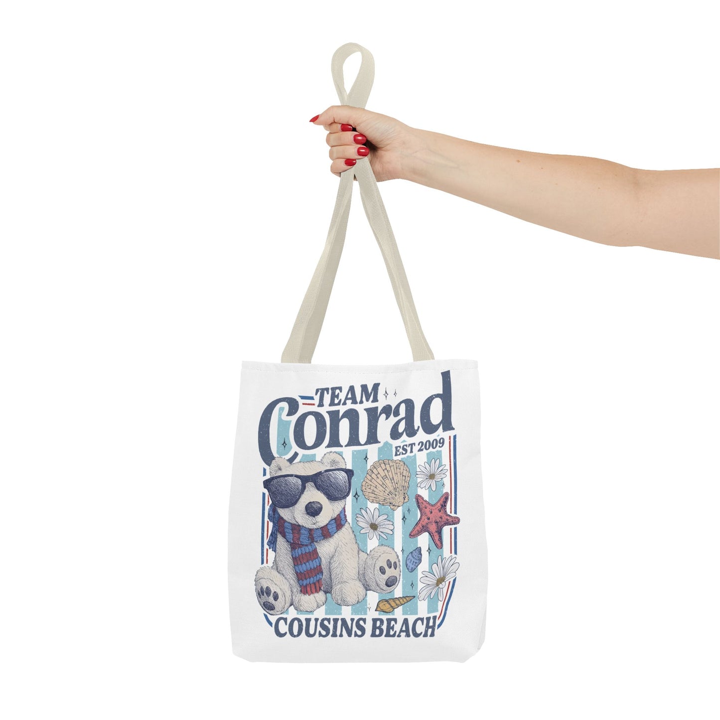 Summer I turned Pretty | Team Conrad Tote Bag | Junior Mint Bear Cousins Beach Tote | Summer Romance Book Bag