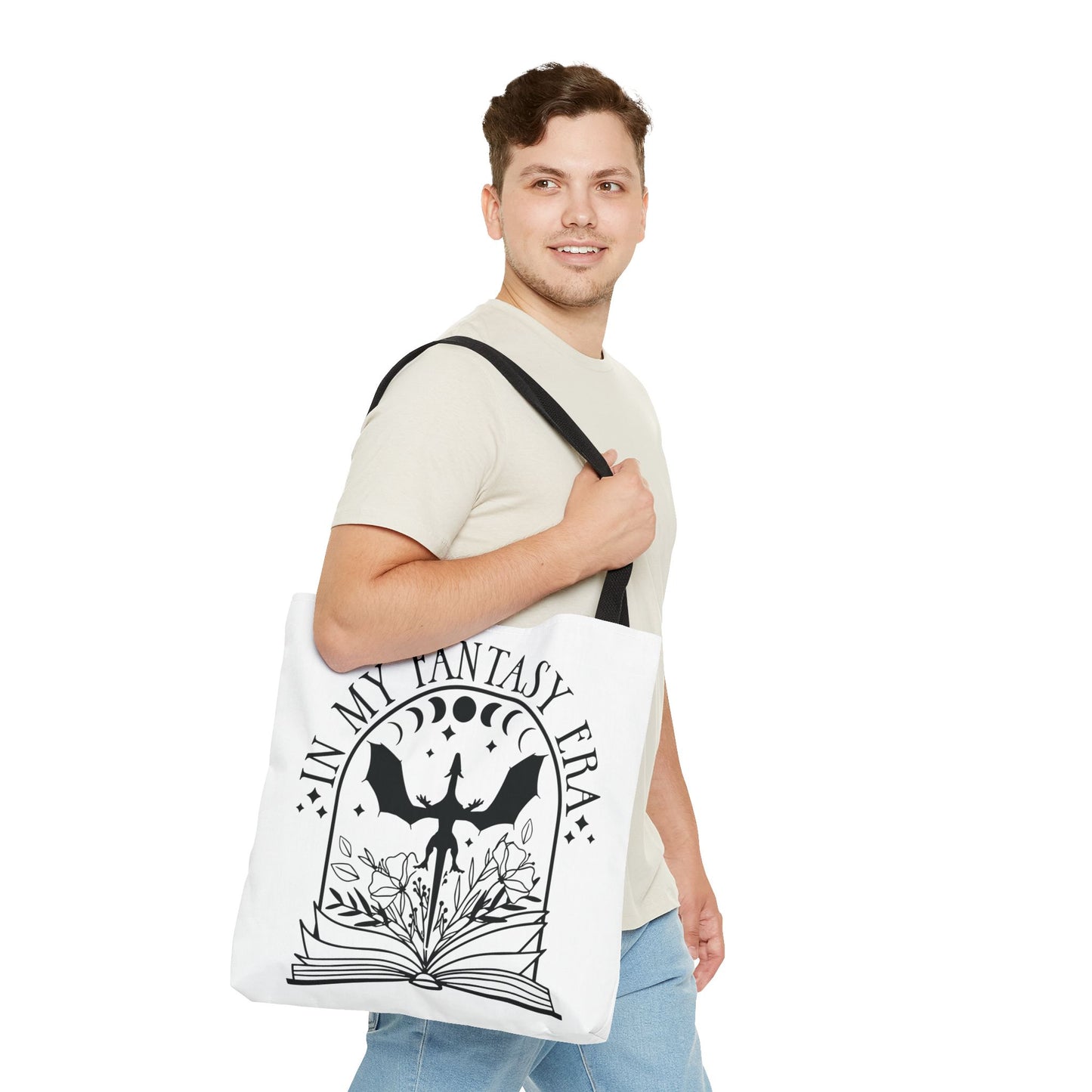 In My Fantasy Era Tote Bag | Dragon Book Lover Bag