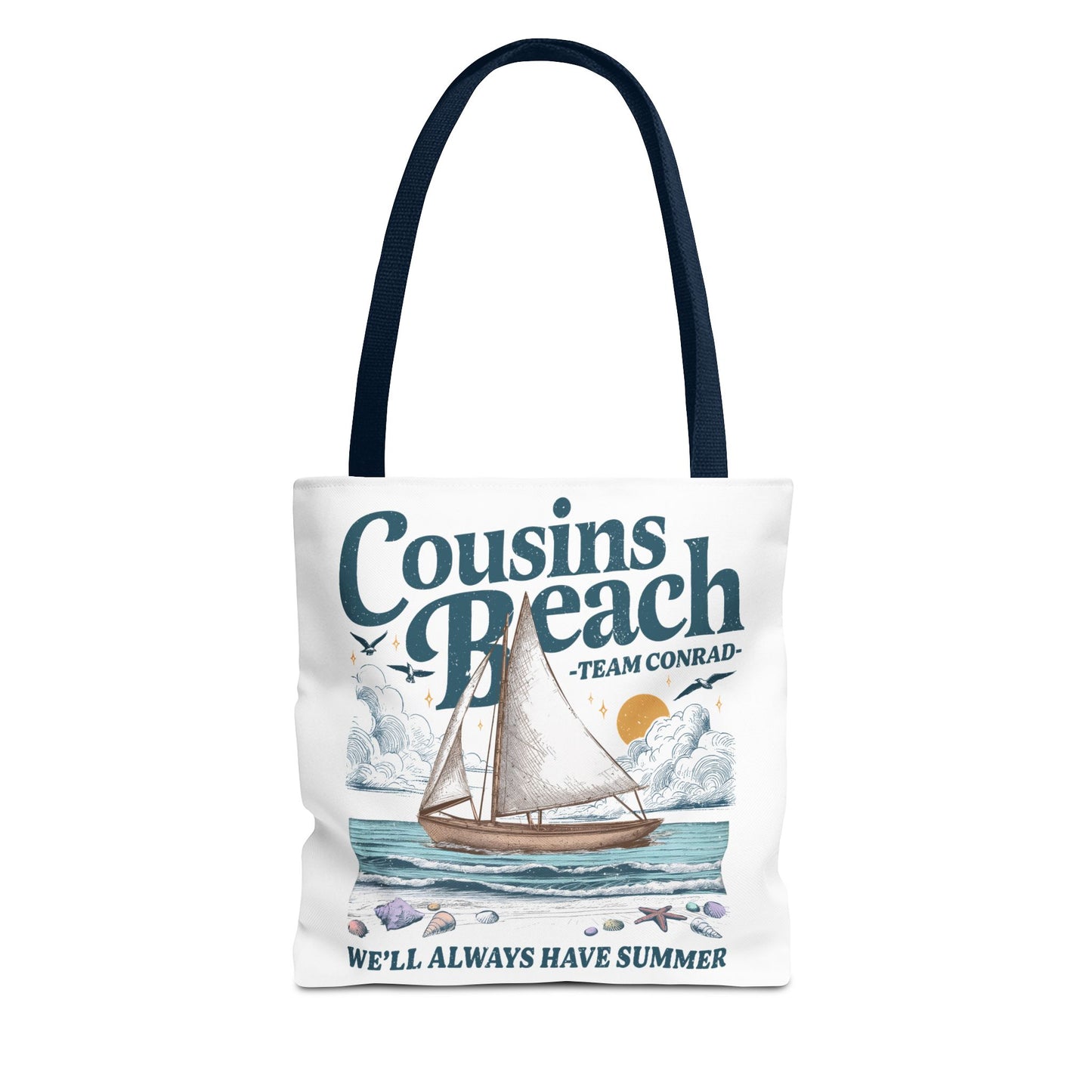 Summer I Turned Pretty | Cousins Beach Tote Bag | Team Conrad | Always Have Summer Sailboat Design