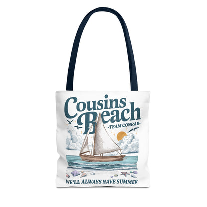 Summer I Turned Pretty | Cousins Beach Tote Bag | Team Conrad | Always Have Summer Sailboat Design