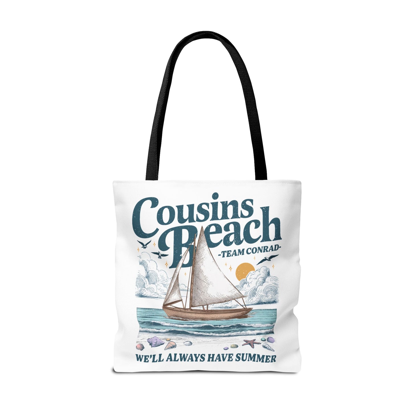 Summer I Turned Pretty | Cousins Beach Tote Bag | Team Conrad | Always Have Summer Sailboat Design