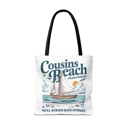 Summer I Turned Pretty | Cousins Beach Tote Bag | Team Conrad | Always Have Summer Sailboat Design