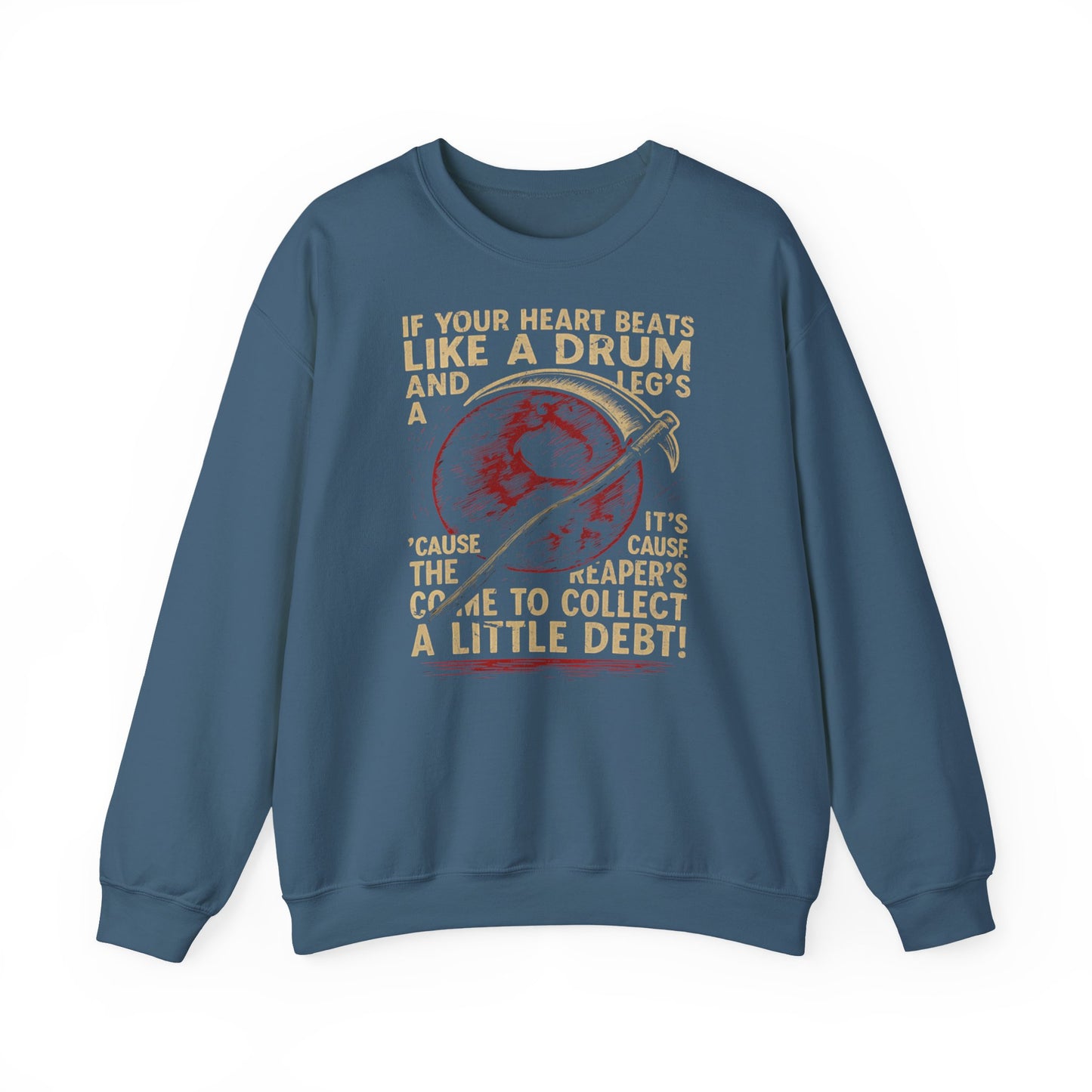 Red Rising "If Your Heart Beats Like a Drum" Sweatshirt | Reaper Quote Crewneck | Sci-Fi Fantasy Book Lover Gift | Howler Inspired Pullover
