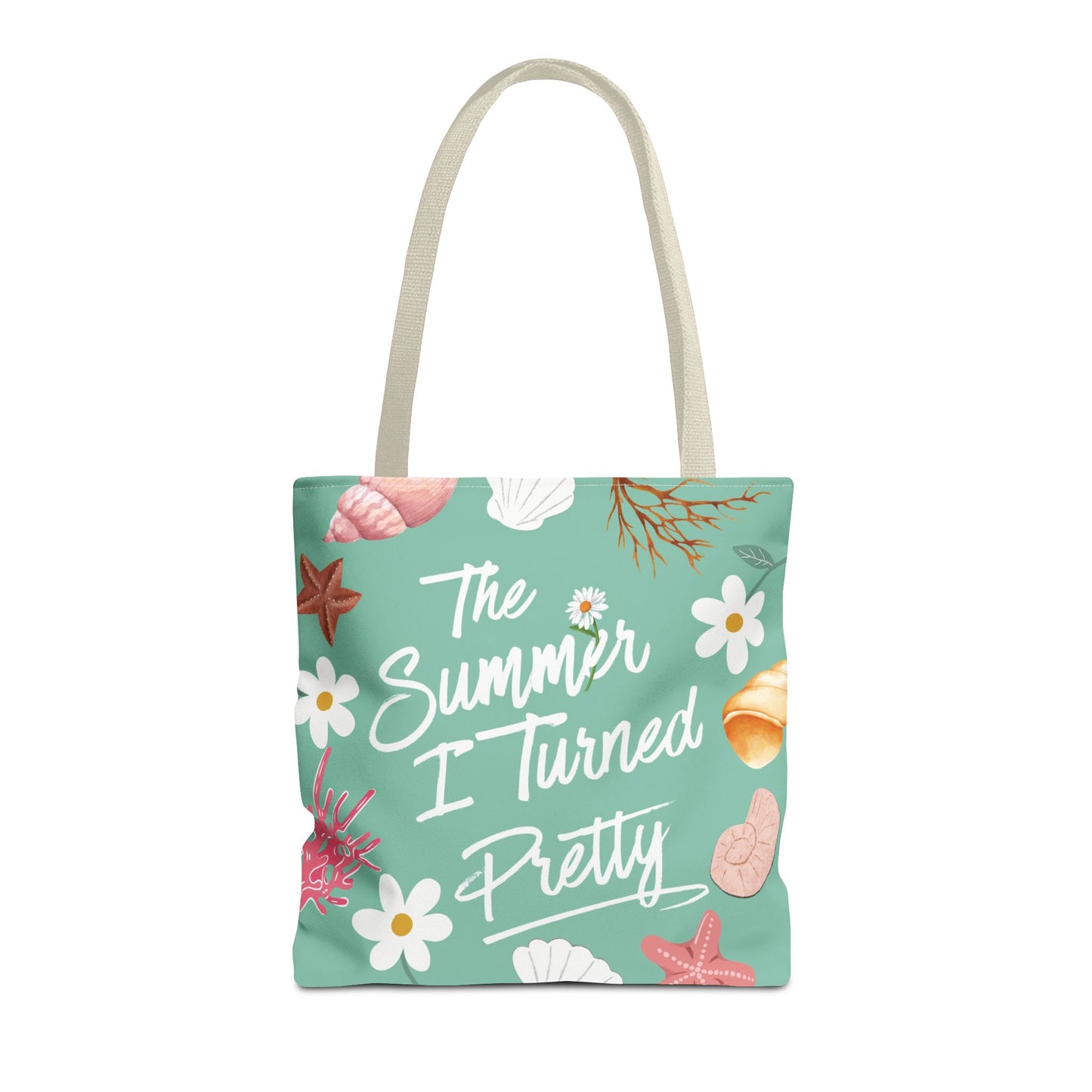 The Summer I Turned Pretty Tote Bag | SITP Tote Bag | Bookish Beach Bag | Cute Daisy & Seashell Tote | Book Lover Gift