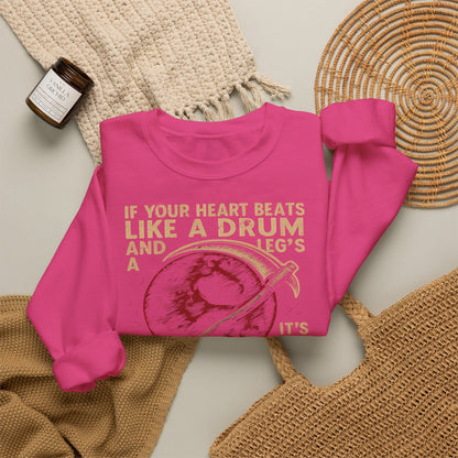 Red Rising "If Your Heart Beats Like a Drum" Sweatshirt | Reaper Quote Crewneck | Sci-Fi Fantasy Book Lover Gift | Howler Inspired Pullover