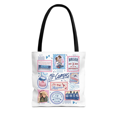 Off Campus Inspired Tote Bag | Hockey Romance Book Lover Tote | Briar U Fan Gift | College Romance Reader Bag | Bookish Market Tote