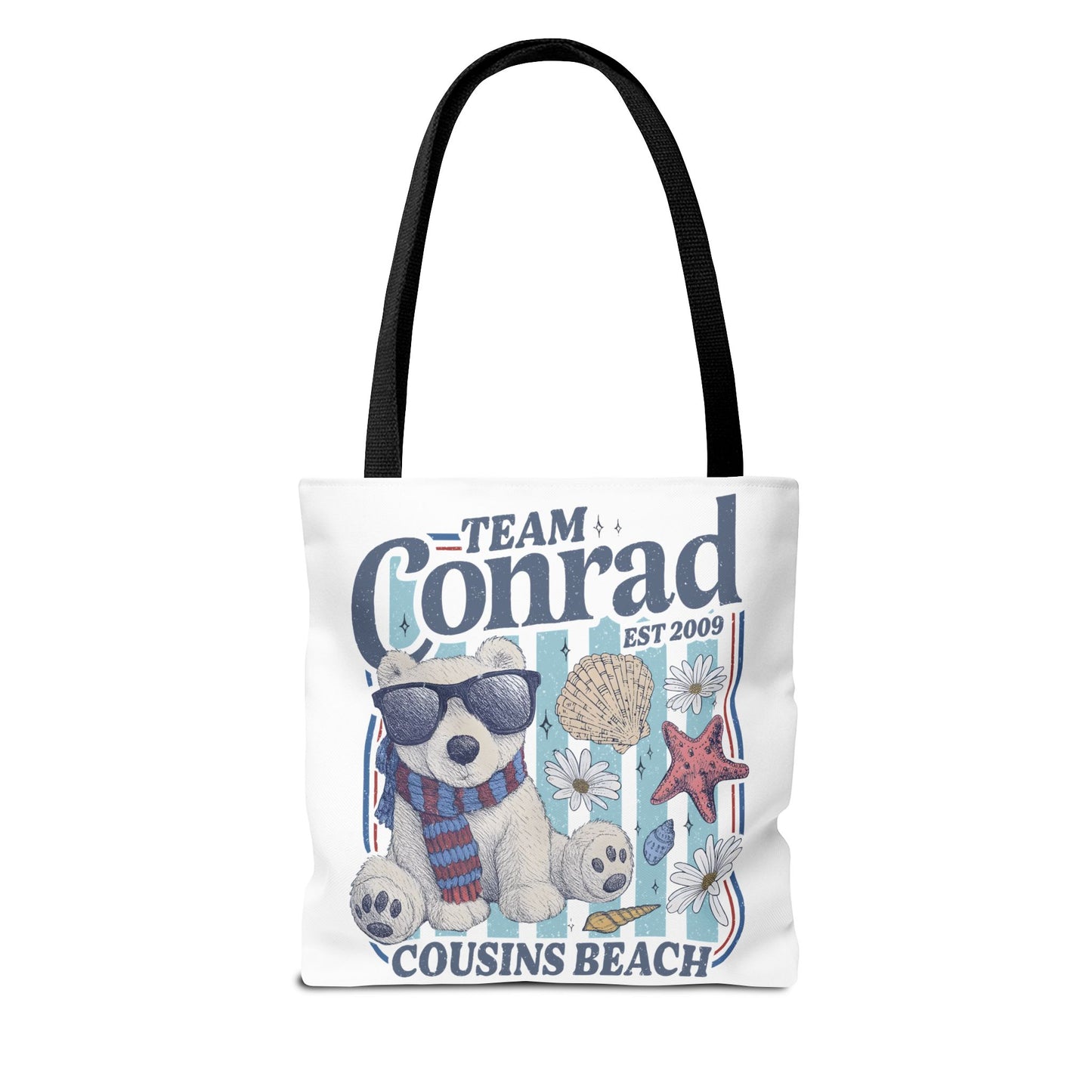 Summer I turned Pretty | Team Conrad Tote Bag | Junior Mint Bear Cousins Beach Tote | Summer Romance Book Bag