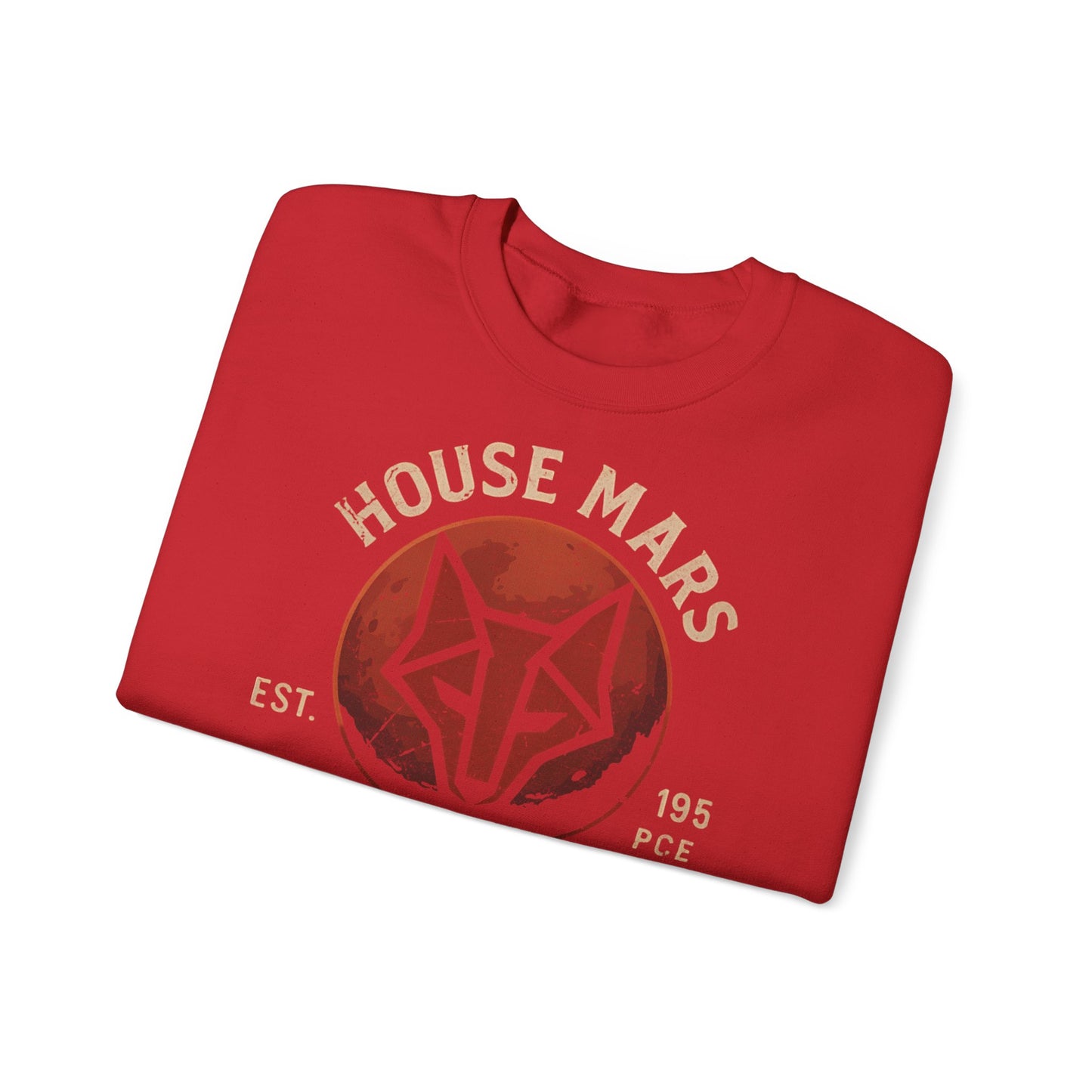 House Mars Primus Sweatshirt | Red Rising Inspired Crewneck | Howler Fan Gift | Sci-Fi Book Lover Sweatshirt | Mars Society Pullover